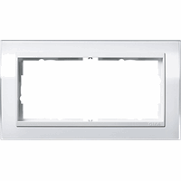 Gira Event Afdekraam 2-v znd middenstuk clear wit/zwart 1002723 afbeelding 2