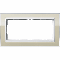 Gira Event Afdekraam 2-v znd middenstuk clear zand/zwart 1002773 afbeelding 2