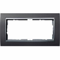 Gira Event Afdekraam 2-v znd middenstuk antraciet/aluminium 100281 afbeelding 2