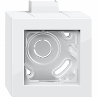 Gira E2 Opbouwbehuizing 1-v afd.raam K/P25 zuiver wit 105129