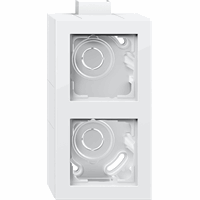 Gira E2 Opbouwbehuizing 2-v afd.raam K/P25 zuiver wit 105229 afbeelding 2