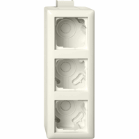 Gira System 55 Opbouwbehuizing 3-v afd.raam K/P25 crème 105301 afbeelding 2