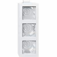 Gira E2 Opbouwbehuizing 3-v afd.raam K/P25 zuiver wit 105329