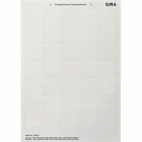 Gira System&nbsp;55 Tekstlabels 38x36mm tastsensor belknop, wandzender 108900 afbeelding 2