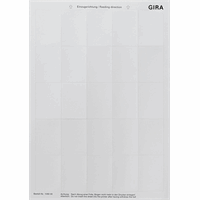 Gira System 55 Tekstlabels 38x54mm tastsensor belknop, wandzender 109000 afbeelding 2