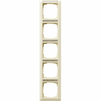 Gira System 55 Afdekraam 5-v vert.tekstkader crème 111501 afbeelding 2