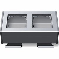 Gira System 55 Opbouwbehuizing 2-v bev.hoek aluminium 119226 afbeelding 2