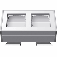 Gira System 55 Opbouwbehuizing 2-v bev.hoek zuiver wit 119227 afbeelding 2