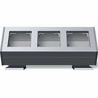 Gira System 55 Opbouwbehuizing 3-v bev.hoek aluminium 119326 afbeelding 2