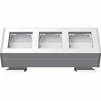 Gira System 55 Opbouwbehuizing 3-v bev.hoek zuiver wit 119327 afbeelding 2