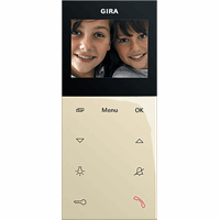 Gira System 55 Opb.huisstation plus 2,2" crème 123901 afbeelding 2