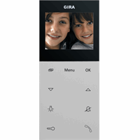 Gira System 55 Opb.huisstation plus 2,2" grijs mat 1239015 afbeelding 2
