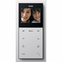 Gira F100 Opb.huisstation plus 2,2" zuiver wit 1239112 afbeelding 2