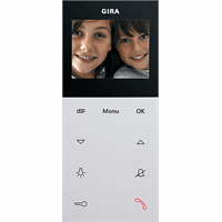 Gira System 55 Opb.huisstation plus 2,2" zuiver wit 123927 afbeelding 2
