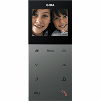Gira System 55 Opb.huisstation plus 2,2" edelstaal 1239600 afbeelding 2
