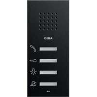 Gira System 55 Opb.huisstation zwart mat 1250005 afbeelding 2
