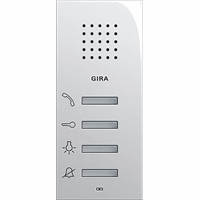 Gira System 55 Opb.huisstation zuiver wit 125003 afbeelding 2