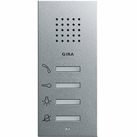 Gira System 55 Opb.huisstation aluminium 125026 afbeelding 2