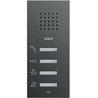 Gira System 55 Opb.huisstation antraciet 125028 afbeelding 2