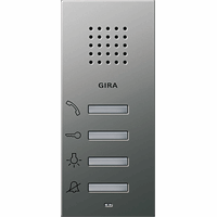 Gira System 55 Opb.huisstation edelstaal 1250600 afbeelding 2