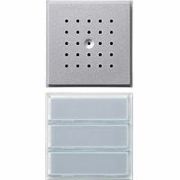 Gira TX_44 Inb. deurstation 3-v aluminium 126165 afbeelding 2