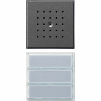 Gira TX_44 Inb. deurstation 3-v antraciet 126167 afbeelding 2