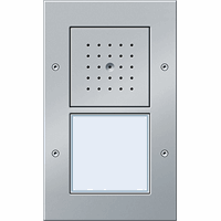 Gira TX_44 Opb.deurstation 1-v aluminium 126665 afbeelding 2