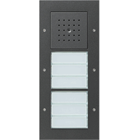 Gira TX_44 Opb.deurstation 6-v antraciet 126867 afbeelding 2