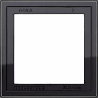 Gira E2 Montage adapter 1-v zwart 131105 afbeelding 2