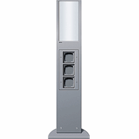 Gira Licht-/Energiezuil 3x leeg L=769mm IP44 aluminium 134926 afbeelding 2