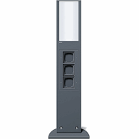 Gira Licht-/Energiezuil 3x leeg L=769mm IP44 antraciet 134928 afbeelding 2