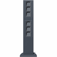Gira Energiezuil 6x leeg L=769mm IP44 antraciet 135128 afbeelding 2
