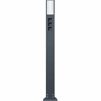 Gira Licht-/Energiezuil 3x leeg L=1600mm IP44 antraciet 135328 afbeelding 2