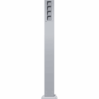 Gira Energiezuil 4x leeg L=1400mm IP44 aluminium 135426 afbeelding 2