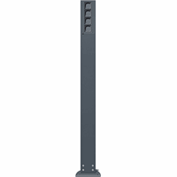 Gira Energiezuil 4x leeg L=1600mm IP44 antraciet 135628 afbeelding 2
