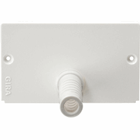 Gira Eindkap opbouwbak met trekontlasting zuiver wit 135827 afbeelding 2