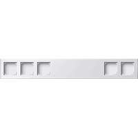 Gira System 55 Opbouwbehuizing 5-v L=600mm zuiver wit 136527 afbeelding 2