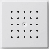 Gira TX_44 Opzetstuk deurluidspreker zuiver wit 141666 afbeelding 2