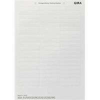 Gira Tekstlabels 60,7x11,8mm VPE=60st. 145000 afbeelding 2