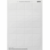 Gira Tekstlabels 46,9x36,9mm VPE=28st. 145600 afbeelding 2
