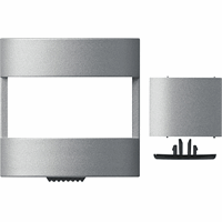 Gira System 55 Afdekplaat PIR-komfort aluminium 147126 afbeelding 2