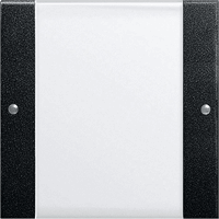 Gira System 55 Taster 1-v tekstkader Clear zwart mat 2131005 afbeelding 2