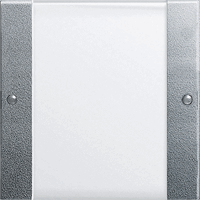 Gira System 55 Taster 1-v tekstkader Clear aluminium 213126 afbeelding 2