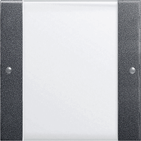 Gira System 55 Taster 1-v tekstkader Clear antraciet 213128 afbeelding 2