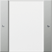 Gira System 55 Taster 1-v tekstkader Clear edelstaal 2131600 afbeelding 2