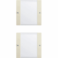 Gira System 55 Taster 2-v(1+1) tekstkader Clear crème 213201 afbeelding 2