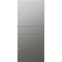 Gira System 55 Taster 2-v(1+1) edelstaal 2132601 afbeelding 2
