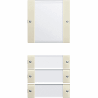 Gira System 55 Taster 4-v tekstkader Clear crème 213401 afbeelding 2