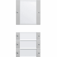 Gira System 55 Taster 4-v tekstkader Clear grijs mat 2134015 afbeelding 2