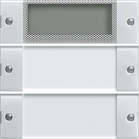 Gira System 55 Taster 2-v Plus tekstkader Clear zuiver wit 214203 afbeelding 2